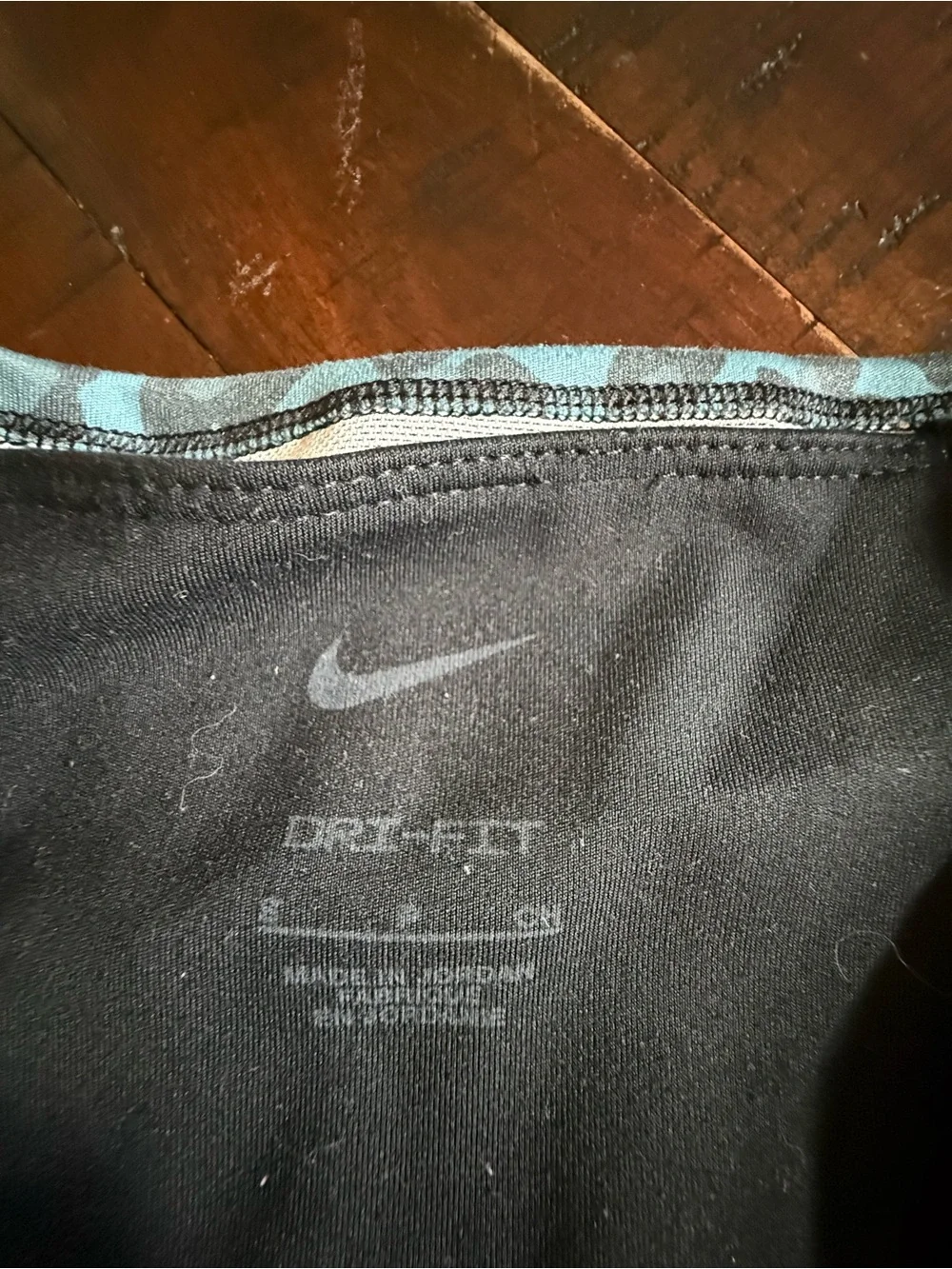 Nike Dri-FIT Blue Leopard Print High Rise Leggings Women’s Small